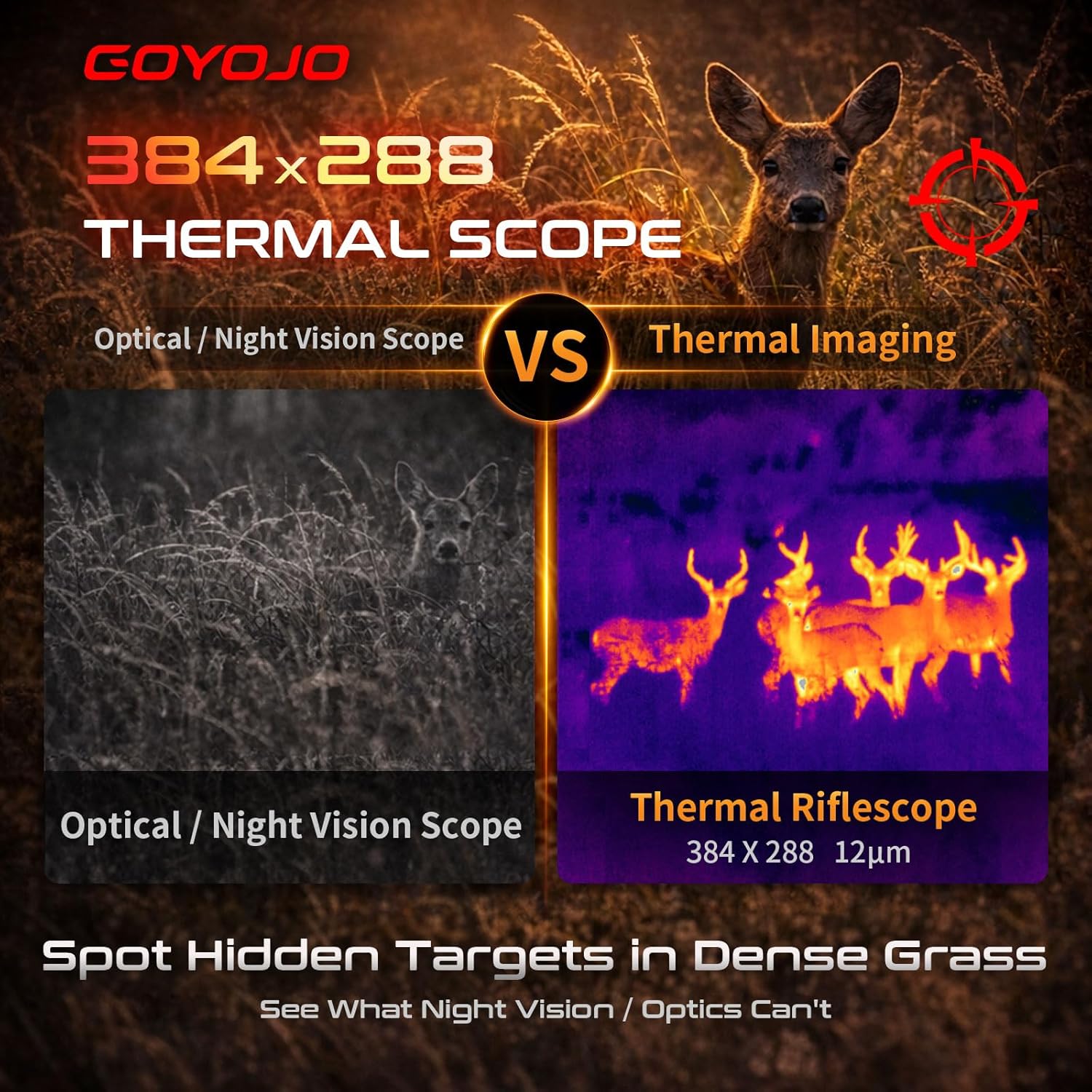Hunting Thermal Imaging Scope - منظار حراري GOYOJO بدقة 384x288 مع