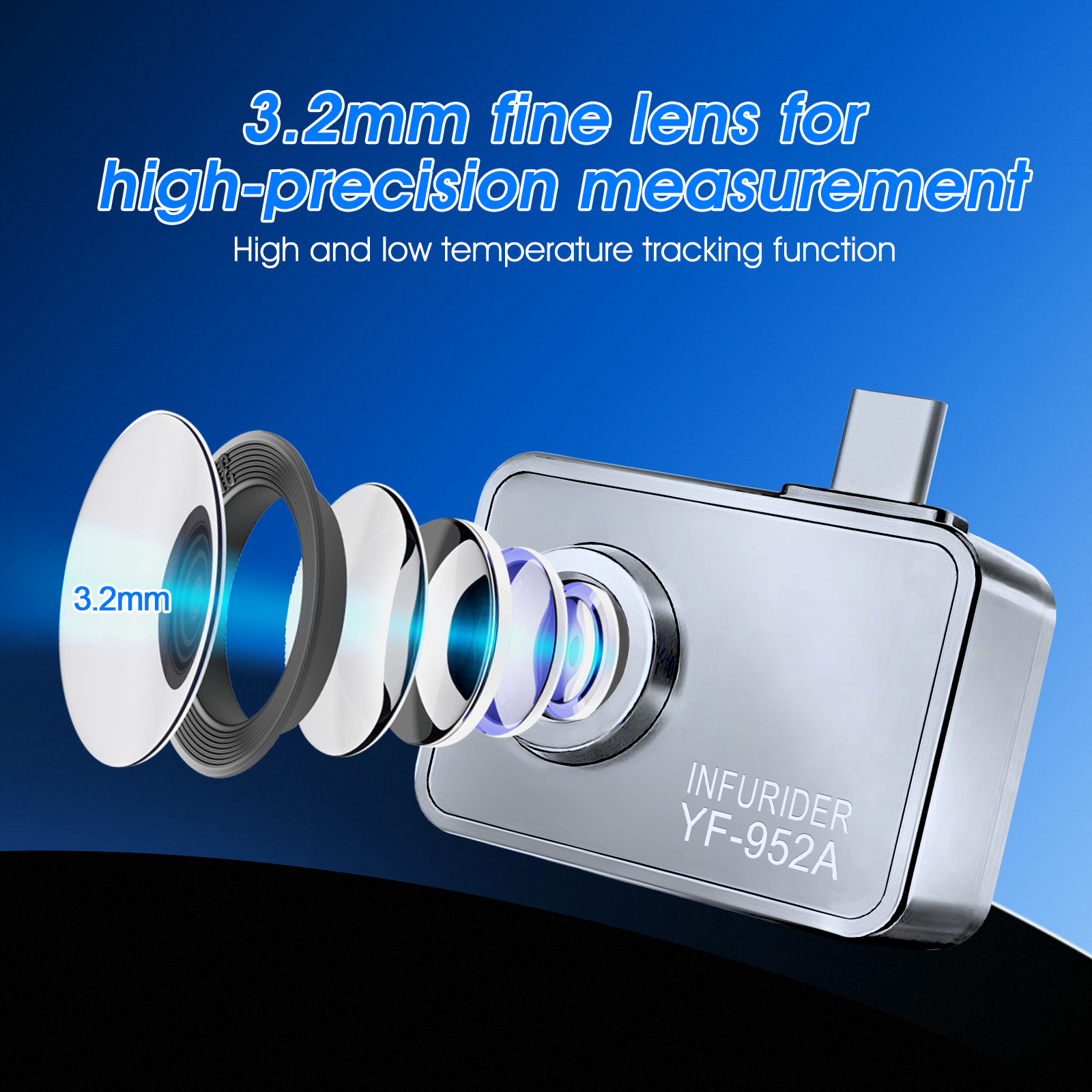 كاميرا حرارية من نوع Type-C بد - مراجعة Thermal Imaging Camera 256X192 وسعره